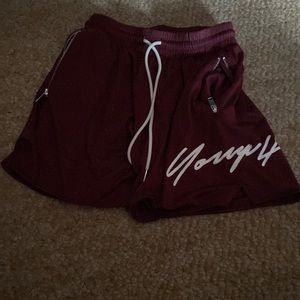 Youngla Maroon shorts
